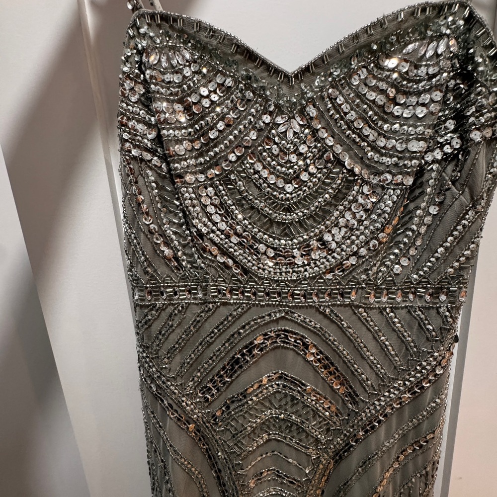 Glamorous Strapless Sequin Dress